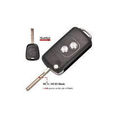 Carcasa telecomanda compatibila Peugeot, cu lamela