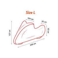 Prelata moto premium impermeabila marimea L