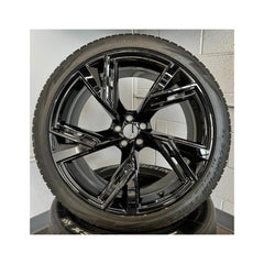 Set jante aliaj PDW 18x8 5x112 ET35 negru lucios compatibile Audi, BMW, Volkswagen, Mercedes, Skoda, Seat, Cupra