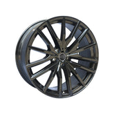 Set jante aliaj in doua latimi DY1189 KM 22x9.5 fata 22x10.5 spate 5x112 ET37 ET43 negru lucios compatibile BMW