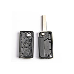 Carcasa telecomanda compatibila Peugeot, cu lamela