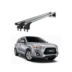 Set bare transversale aluminiu cu prindere in puncte fixe compatibile Mitsubishi ASX I 2010-2013 negre sau argintii