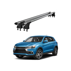Set bare transversale aluminiu cu prindere in puncte fixe compatibile Mitsubishi ASX II 2013-> negre sau argintii