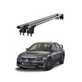 Set bare transversale aluminiu cu prindere in puncte fixe compatibile Mitsubishi Lancer VII 1995-2000 negre sau argintii