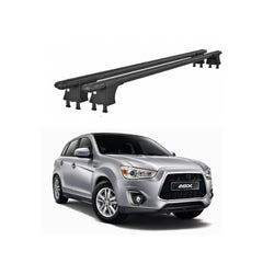 Set bare transversale aluminiu cu prindere in puncte fixe compatibile Mitsubishi ASX I 2010-2013 negre sau argintii