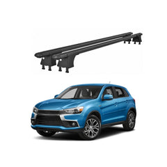 Set bare transversale aluminiu cu prindere in puncte fixe compatibile Mitsubishi ASX II 2013-> negre sau argintii
