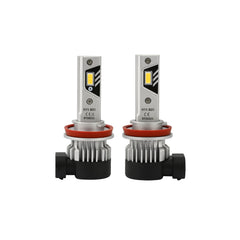 Set 2 becuri LED B01 H11 6000K pentru faruri auto, dimensiune apropiata de becul H11 standard