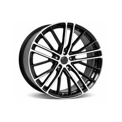 Set jante aliaj in doua latimi PDW 19x8.5 fata 19x9.5 spate 5x120 ET28 ET35 negru polish compatibile BMW