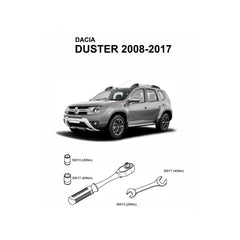 Praguri/Trepte laterale compatibile Dacia Duster 2009-2018 (V1 173cm+UD52/BRK01)