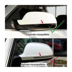 Capace oglinda tip BATMAN compatibile Audi A3 8P 2008-2012