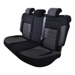 SET HUSE SCAUN UMBRELLA PENTRU DACIA DUSTER 2018-2021 (CU COTIERA SOFER. BANCHETA FRACTIONATA) CU TETIERE SPATE IN FORMA DE L