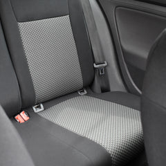 SET HUSE SCAUN UMBRELLA PENTRU DACIA DUSTER 2018-2021 (CU COTIERA SOFER. BANCHETA FRACTIONATA) CU TETIERE SPATE IN FORMA DE L