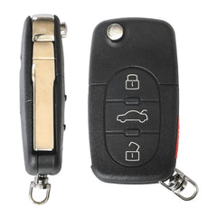 Carcasa telecomanda compatibila AUDI A3 / A6 / A8, 3+1 BUTOANE, cu lamela