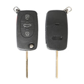 Carcasa telecomanda compatibila AUDI A3 / A6 / A8, 3+1 BUTOANE, cu lamela