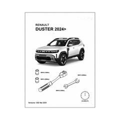 Bullbar auto fata negru mat compatibil Dacia Duster III 2024-> cu kit montaj