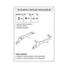 Bullbar auto fata negru mat compatibil Dacia Duster III 2024-> cu kit montaj