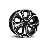 Set jante aliaj DY176 KM 16x6.5 4x100 ET35 negru diamond cut compatibile Dacia, Renault, Opel, Nissan