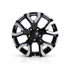 Set jante aliaj DY1887 B/LD KM 17x7 5x114.3 ET35 negru diamond cut compatibile Dacia, Renault, Nissan, Toyota, Subaru, Honda, Lexus