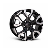 Set jante aliaj DY1887 B/LD KM 17x7 5x114.3 ET35 negru diamond cut compatibile Dacia, Renault, Nissan, Toyota, Subaru, Honda, Lexus