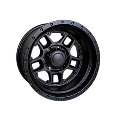 Set jante aliaj DY306 KM 16x10 6x139.7 ET-50 negru mat compatibile Ford, Toyota, Nissan, Mitsubishi