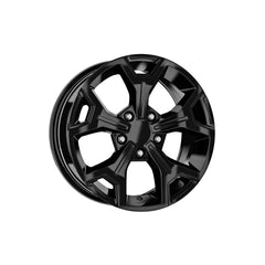 Set jante aliaj DY356 KM 16x7 5x114.3 ET40 negru lucios compatibile Dacia, Renault, Nissan, Toyota, Mazda, etc