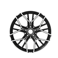Set jante aliaj in doua latimi DY718 KM 18x8 fata 18x9 spate 5x120 ET30 ET37 diamond cut compatibile BMW