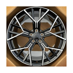 Set jante aliaj in doua latimi DY718 KM 18x8 fata 18x9 spate 5x120 ET30 ET37 diamond cut compatibile BMW
