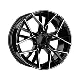 Set jante aliaj in doua latimi DY718 KM 18x8 fata 18x9 spate 5x120 ET30 ET37 diamond cut compatibile BMW