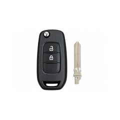 Carcasa telecomanda briceag neagra 3 butoane 2 lamele compatibila Dacia Logan MCV Sandero Duster