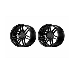 Set jante aliaj in doua latimi PDW 19x9 fata 19x10 spate 5x120 ET15 ET36 negru lucios compatibile BMW