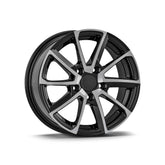 Set jante aliaj AGT 15x6.5 ET35 5x100 diamond cut compatibile Skoda Volkswagen Audi Seat