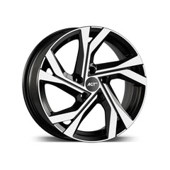 Set Jante AGT 17x7 ET40 5x114.3 diamond cut compatibile Dacia Renault Nissan Toyota