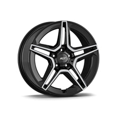 Set jante aliaj AGT 17x7.5 ET38 5x112 diamond cut compatibile Mercedes Volkswagen Audi Seat Skoda Cupra