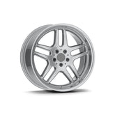 Set jante aliaj in doua latimi AGT 19x8.5 ET20 fata 19x9.5 ET20 spate 5x120 argintiu diamond cut compatibile BMW