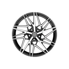 Set jante aliaj in doua latimi AGT 20x8.5 ET35 fata 20x10 ET45 spate 5x120 negru diamond cut compatibile BMW