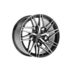 Set jante aliaj in doua latimi AGT 20x8.5 ET35 fata 20x10 ET45 spate 5x120 negru diamond cut compatibile BMW