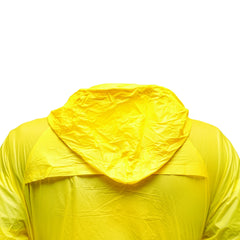 Pelerina cu gluga impermeabila din PVC, 2 buzunare, inchidere cu capse, galben, marimea L
