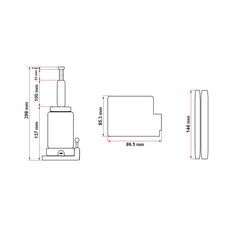 Cric hidraulic 2 tone 145mm