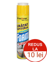 Spray cu spuma activa pentru curatat tapiterie cu perie 650ml Breckner Germany