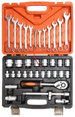 Trusa chei combinate si tubulare 37 piese Breckner Germany