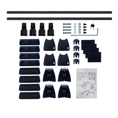 Bare transversale portbagaj auto aluminiu compatibile plafon neted Mitsubishi L200 Triton IV 2006-2015 argintii sau negre