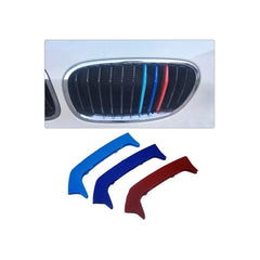 Set ornamente dungi grila fata auto compatibile BMW Seria 1 F20 F21 2011-2019 varianta grila 11 lamele