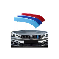 Set ornamente dungi grila fata auto compatibile BMW Seria 2 F45 F46 2014-2021 varianta grila 10 lamele