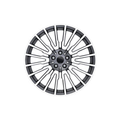 Set jante aliaj in doua latimi DY1050 KM 20x8.5 20x9.5 5x112 compatibile BMW gri antracit diamond cut
