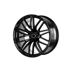 Set jante aliaj in doua latimi DY1155 KM 21x9.5 21x10 5x112 negre lucios compatibile Porsche Macan