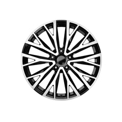 Set jante aliaj DY1289 KM 19x8.5 5x108 ET45 negru polish diamond cut compatibile Ford Jaguar Land Rover Volvo