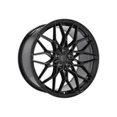 Set jante aliaj in doua latimi PDW 20x8.5 fata 20x9.5 spate 5x112 ET28 ET40 negru lucios compatibile BMW