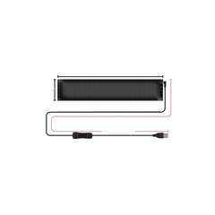 Afisaj LED programabil Eyes Devil, control Bluetooth si telecomanda, USB 5V, 192x898mm