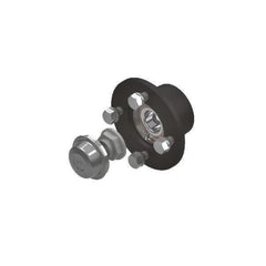 Butuc roata remorca 4x100 cu prezoane M12x1.5 si capac protectie