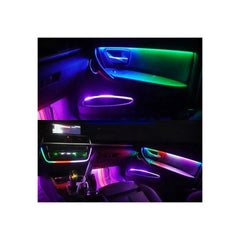 Set 23 lumini ambientale LED RGB DIGITAL, poate afisa mai multe culori in acelasi timp pentru banda LED - tip apa curgartoare cu aplicatie BTT